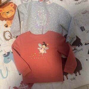 Garanimals Gray and Coral Girls Sweatshirts